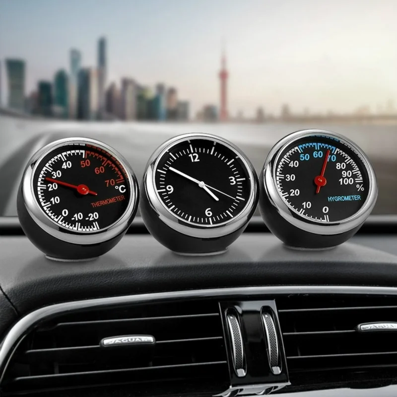 Mini Car Digital Clock With Th - Digital Hygrometer Probe recension och pris